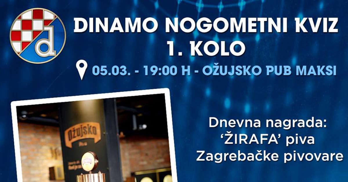 Ožujsko Pub Maksi - Dinamo nogometni kviz