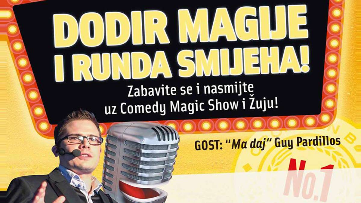 Ozujsko Pub Maksi Comedy Magic Show Luka Vidović! Ožujsko Pub Maksi i Žuja časte s najboljim hrvatskim mađioničarem!